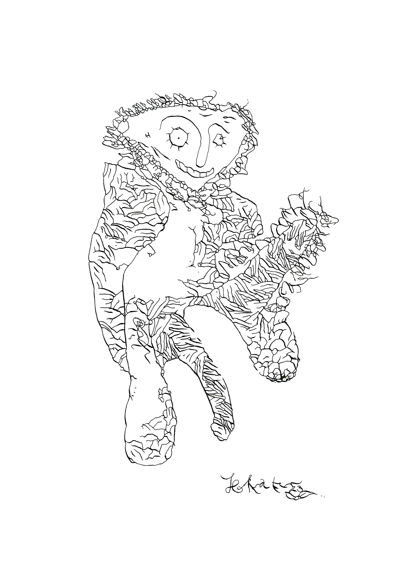 Hannes Kater: Tageszeichnung (Zeichnung/drawing) vom 01.05.2023 (1414 x 2000 Pixel)