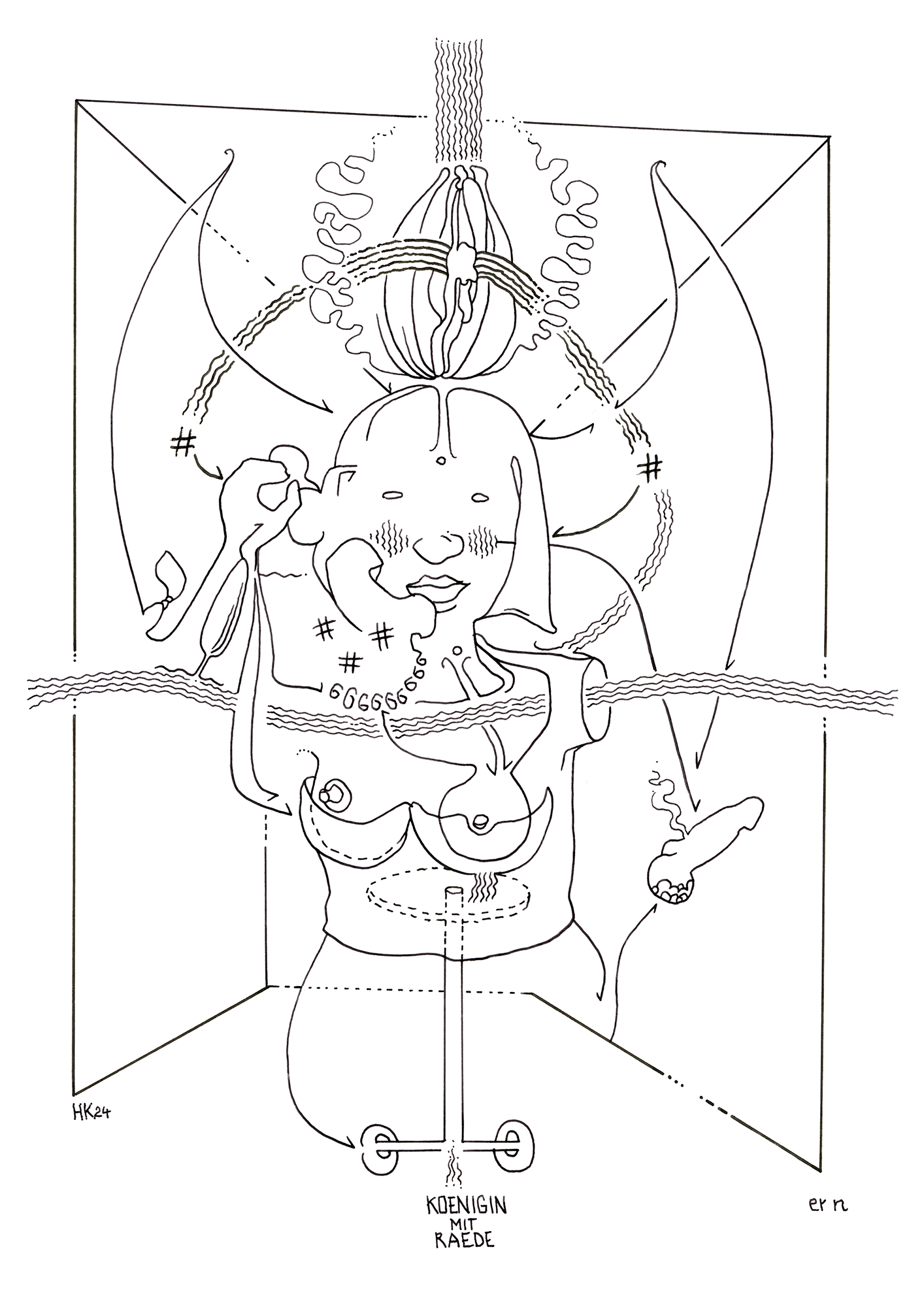 Hannes Kater –Tageszeichnung (Zeichnung/drawing) vom 04.10.2024 (1414 x 2000 Pixel)