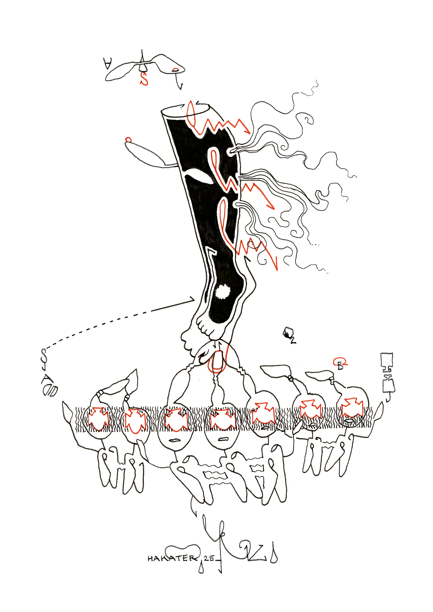 Hannes Kater  Tageszeichnung (Zeichnung/drawing) vom 18.11.2025 (1414 x 2000 Pixel)