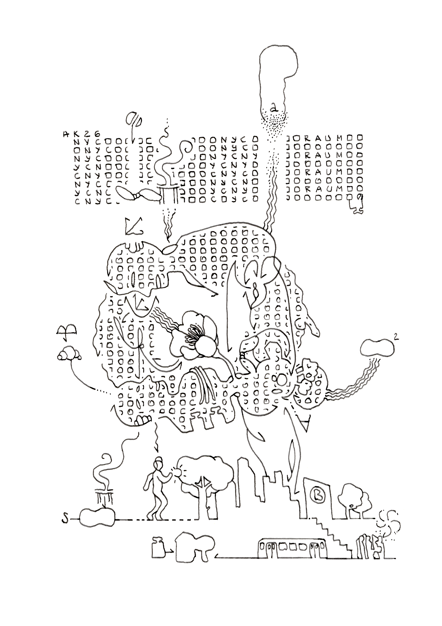 Hannes Kater  Tageszeichnung (Zeichnung/drawing) vom 12.01.2026 (1414 x 2000 Pixel)