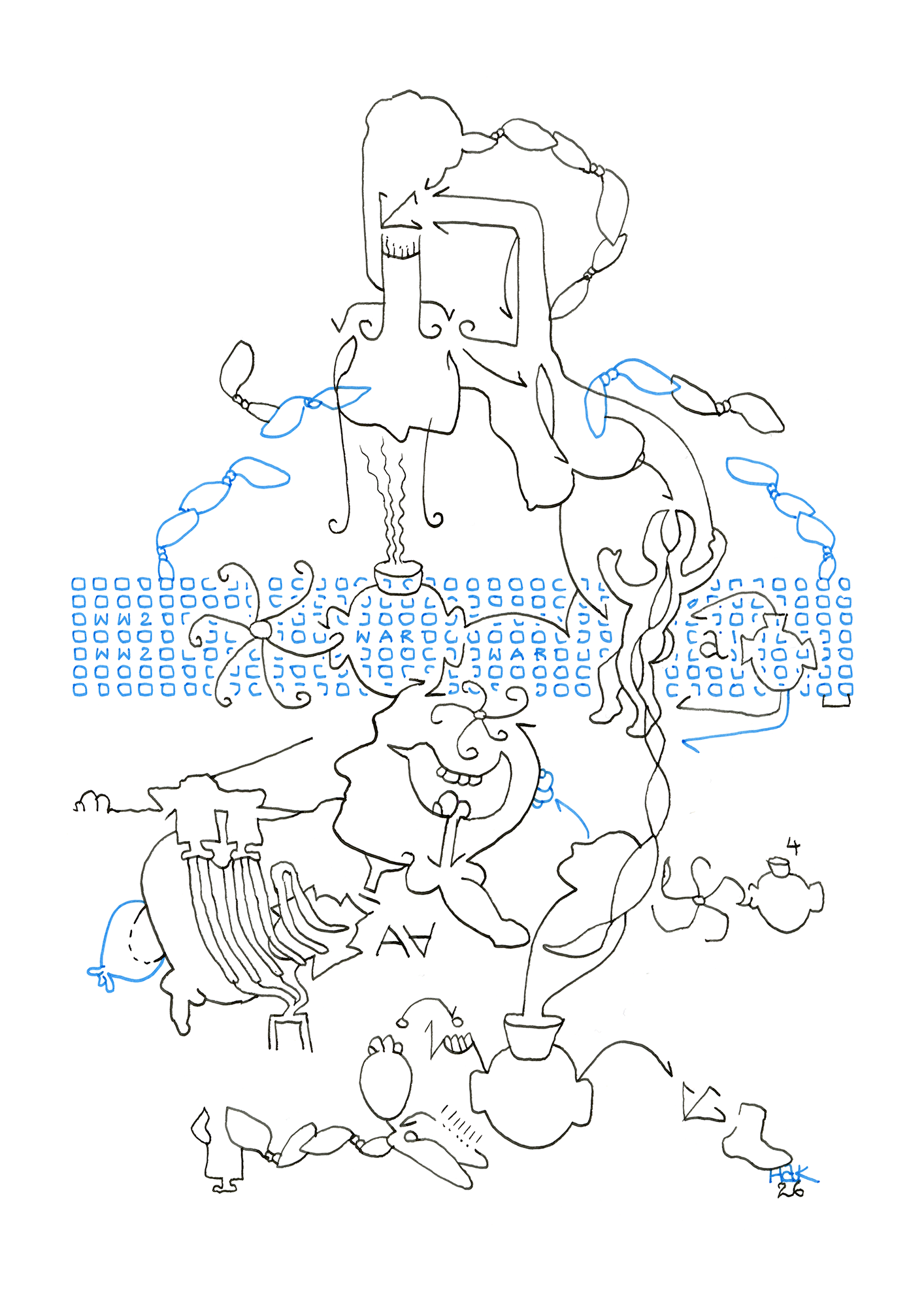 Hannes Kater  Tageszeichnung (Zeichnung/drawing) vom 23.02.2026 (1414 x 2000 Pixel)