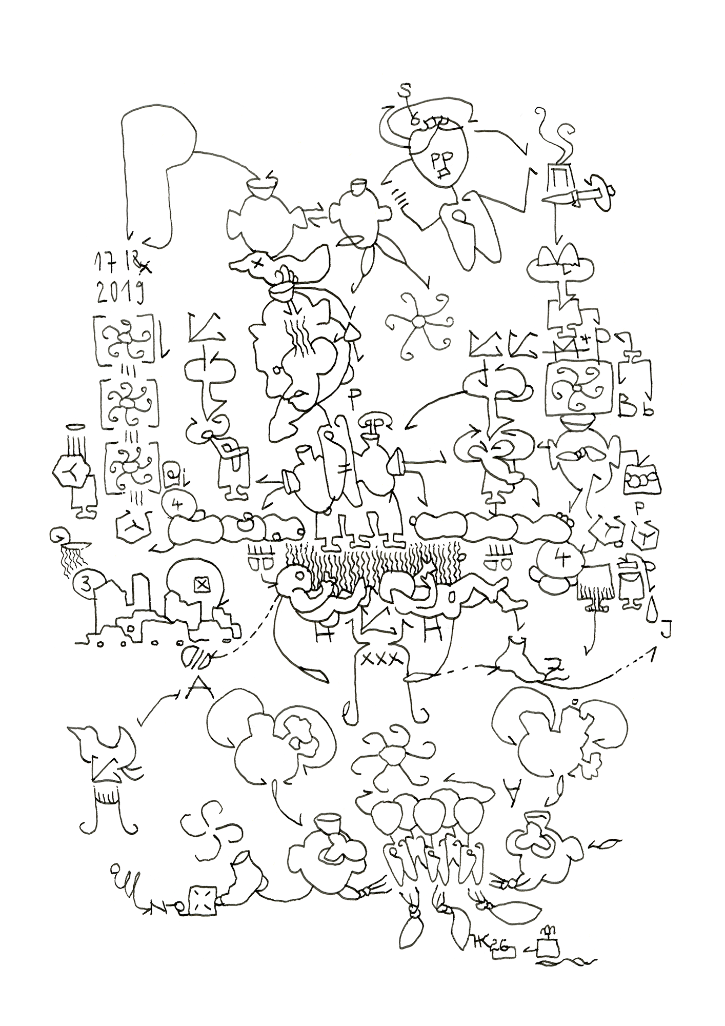 Hannes Kater  Tageszeichnung (Zeichnung/drawing) vom 20.02.2026 (1414 x 2000 Pixel)