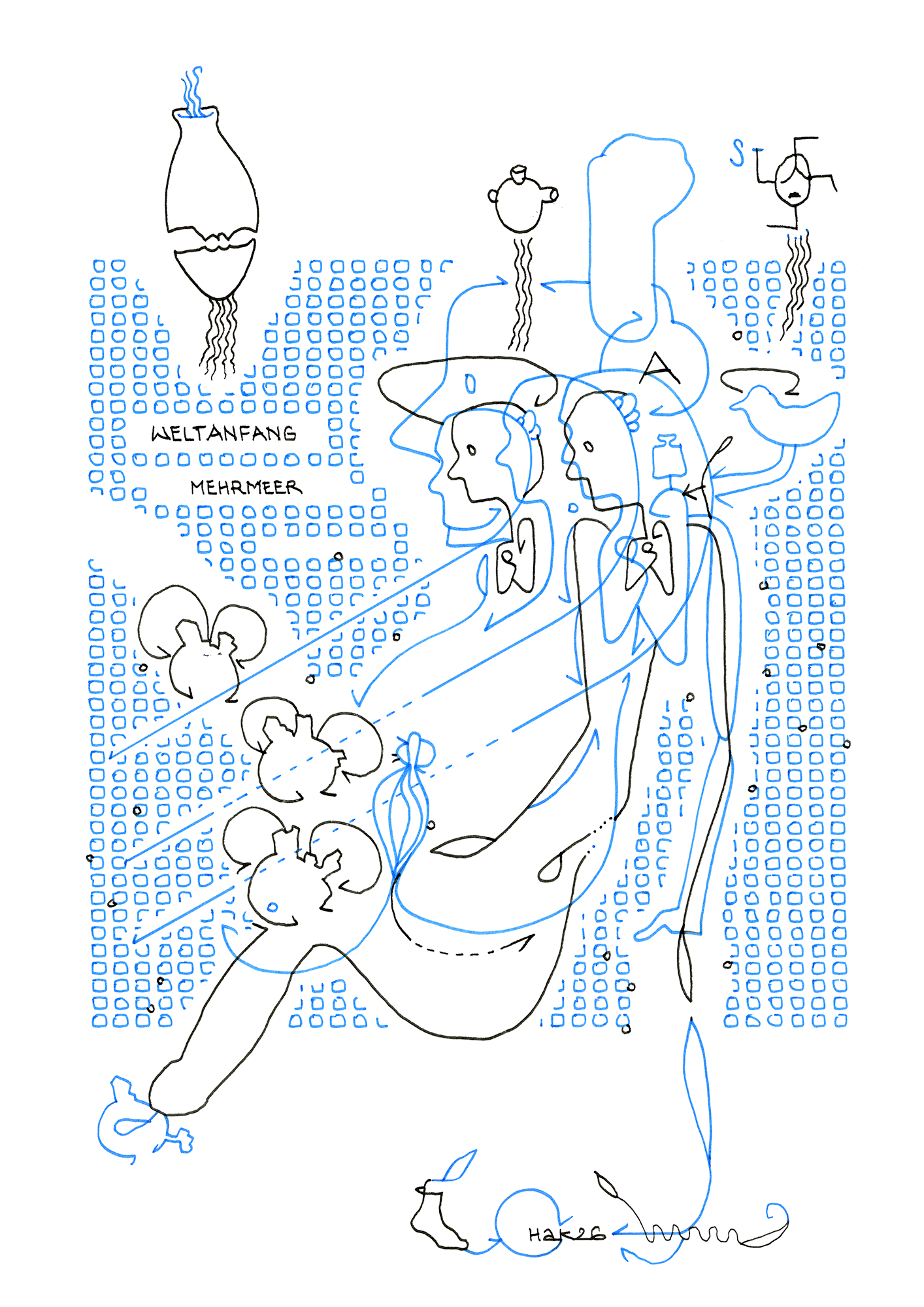 Hannes Kater  Tageszeichnung (Zeichnung/drawing) vom 16.03.2026 (1414 x 2000 Pixel)