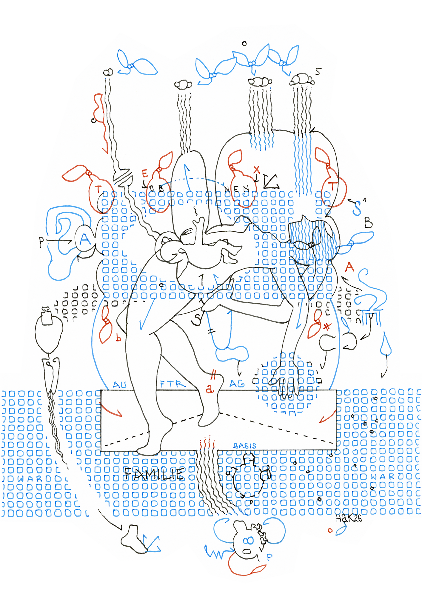 Hannes Kater  Tageszeichnung (Zeichnung/drawing) vom 19.03.2026 (1414 x 2000 Pixel)