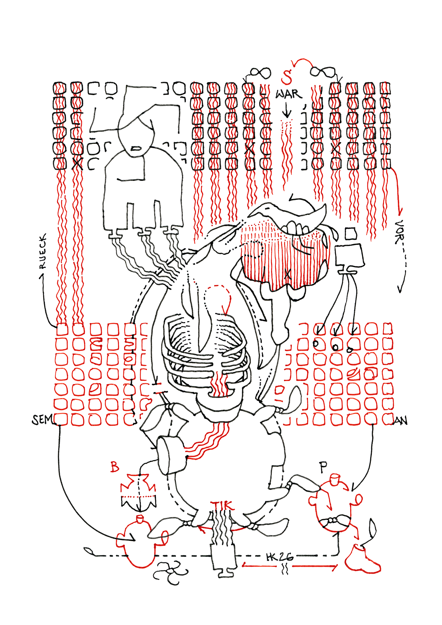 Hannes Kater  Tageszeichnung (Zeichnung/drawing) vom 23.03.2026 (1414 x 2000 Pixel)