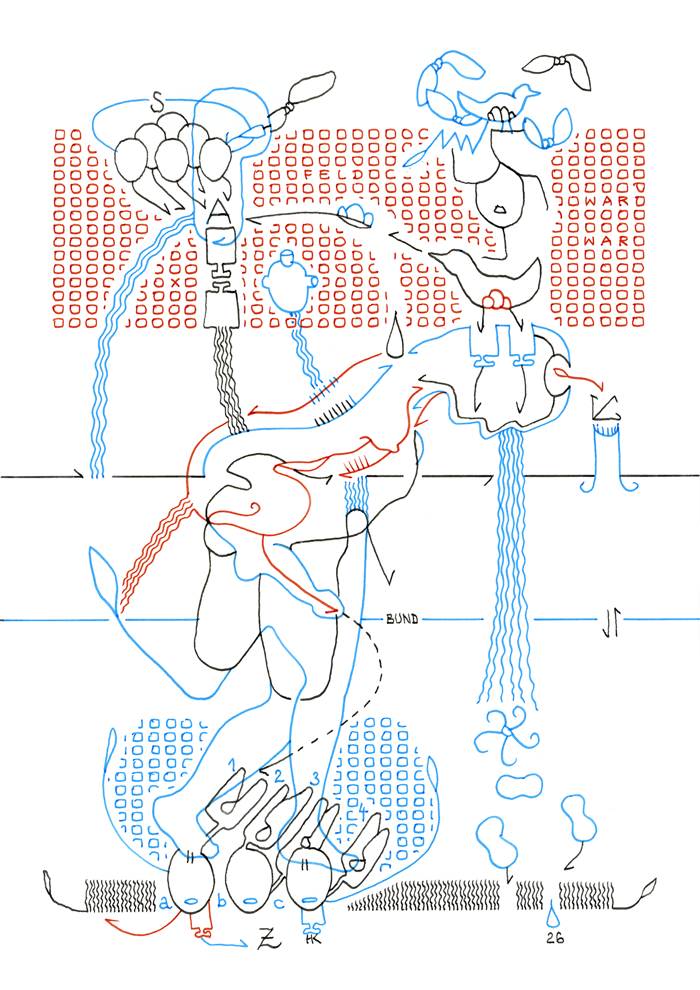 Hannes Kater  Tageszeichnung (Zeichnung/drawing) vom 25.03.2026 (1414 x 2000 Pixel)