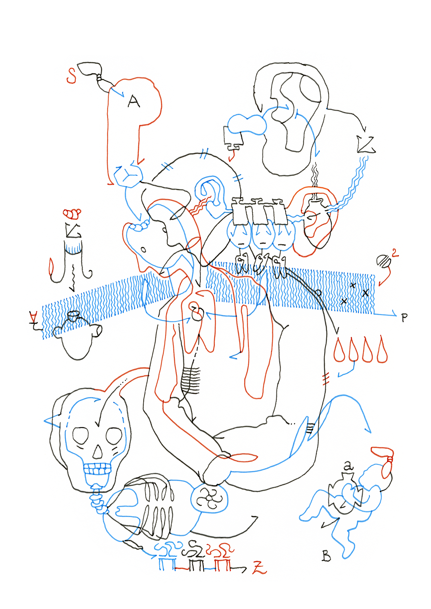 Hannes Kater  Tageszeichnung (Zeichnung/drawing) vom 28.03.2026 (1414 x 2000 Pixel)