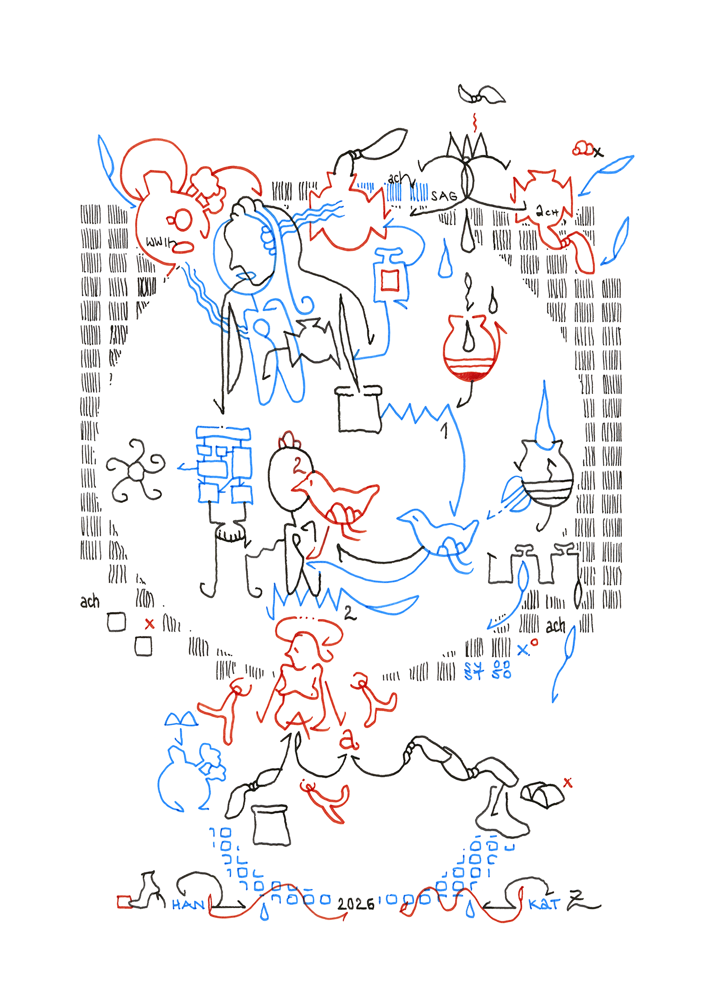 Hannes Kater  Ziehungszeichnung (Zeichnung/drawing) vom 16.08.2026 (1414 x 2000 Pixel)