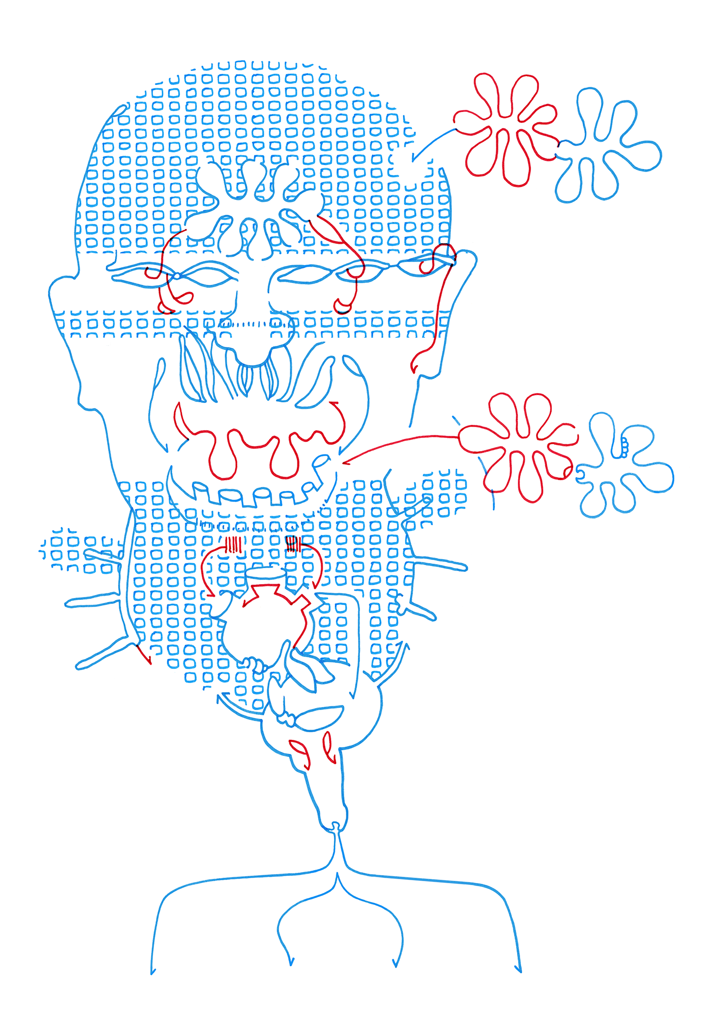 Hannes Kater – Tageszeichnung (Zeichnung/drawing) vom 17.10.2014 (1414 x 2000 Pixel)