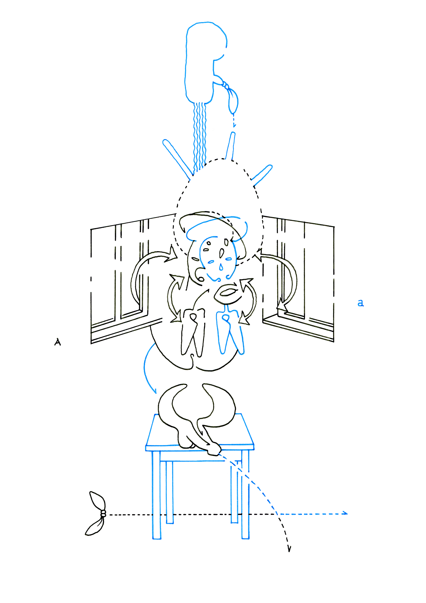 Hannes Kater – Tageszeichnung (Zeichnung/drawing) vom 25.11.2014 (1414 x 2000 Pixel)