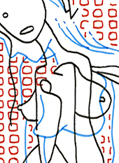 Hannes Kater  Detail einer Zeichnung, April 2026
